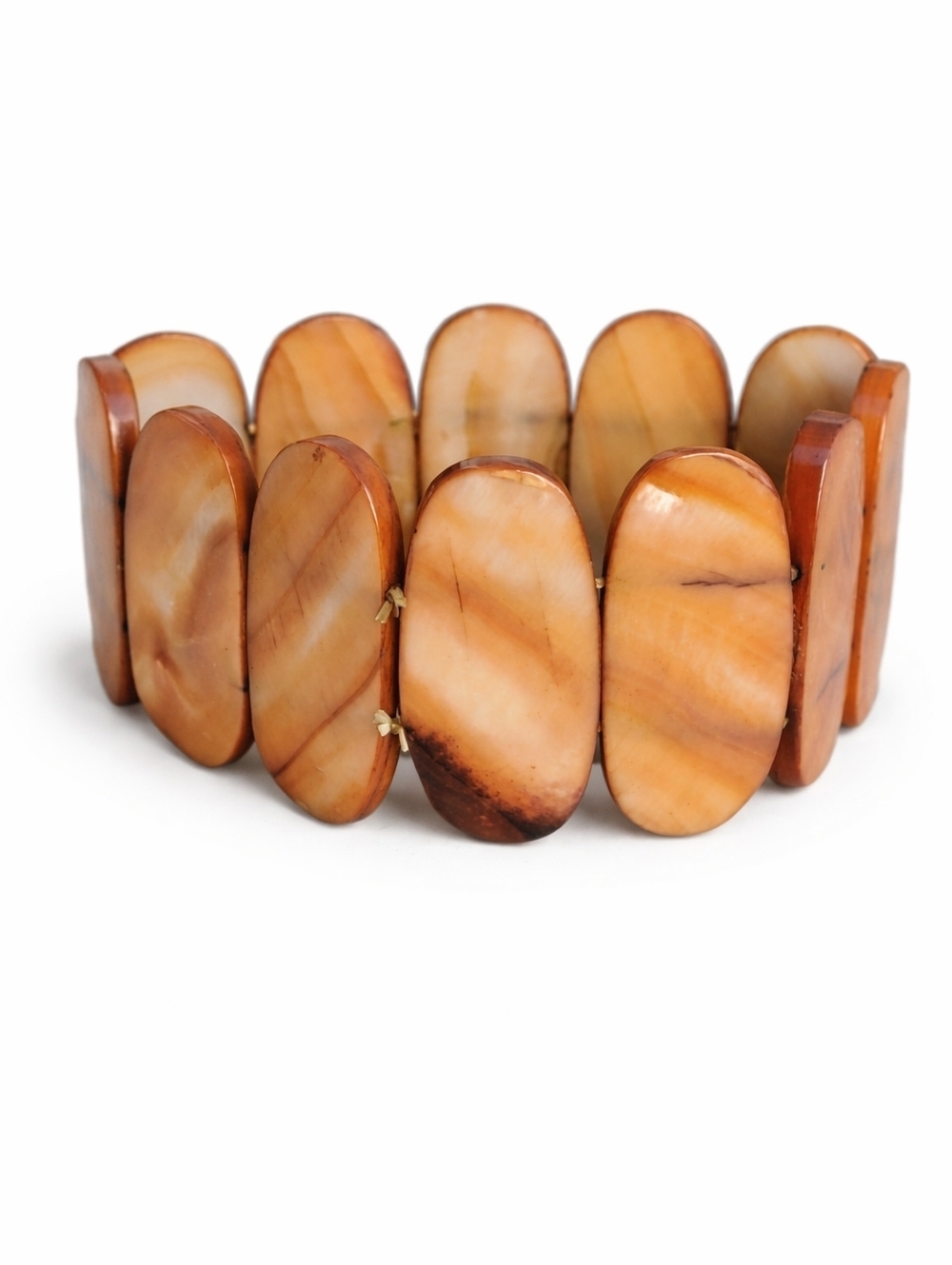 Vintage irridescent salmon mother of‎ pearl bracelet